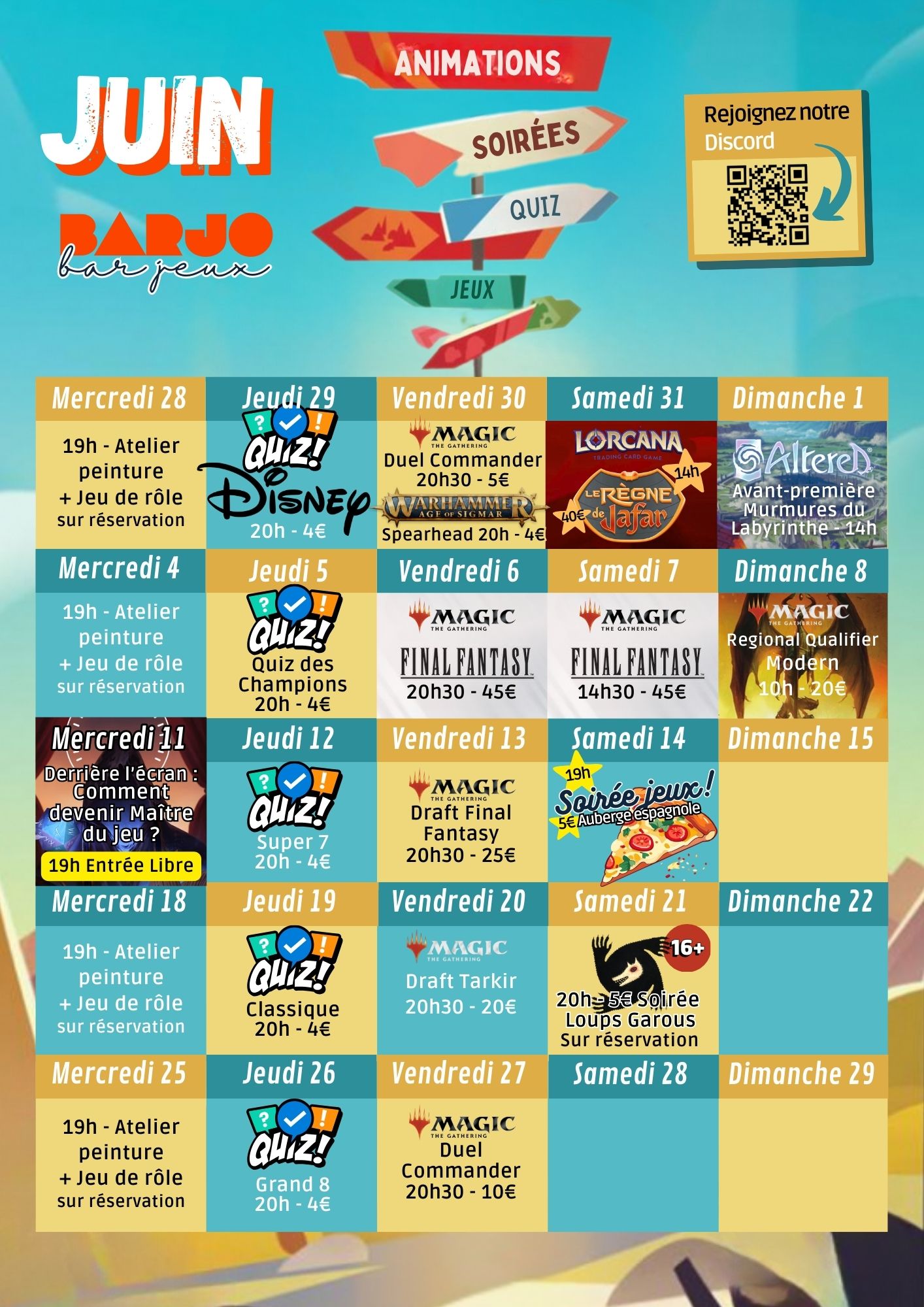 Calendrier des événements Mai 2025 Calendrier des événements Mai 2025